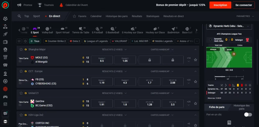 pin up bet eSport