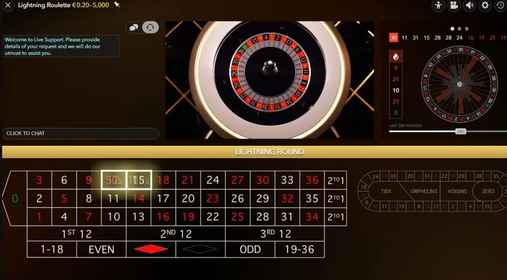 LIGHTNING ROULETTE ONLINE