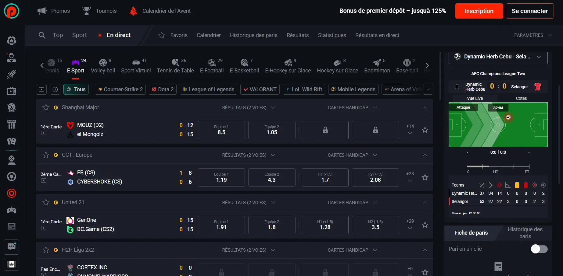 pin up bet eSport