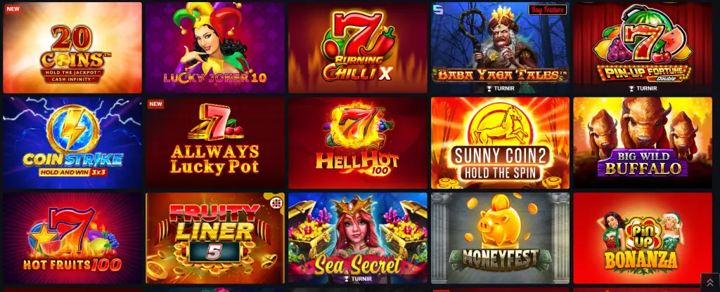 slots games pin up